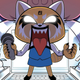 Variant cover for Oni Press' Aggretsuko #1, featuring an angry Retsuko.